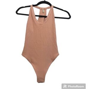 Free People intimately bodysuit in Nude Pink